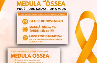 Campanha incentiva cadastro de doadores de medula óssea em Sorriso