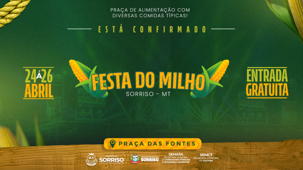 Praça das Fontes recebe Festa do Milho com gastronomia típica