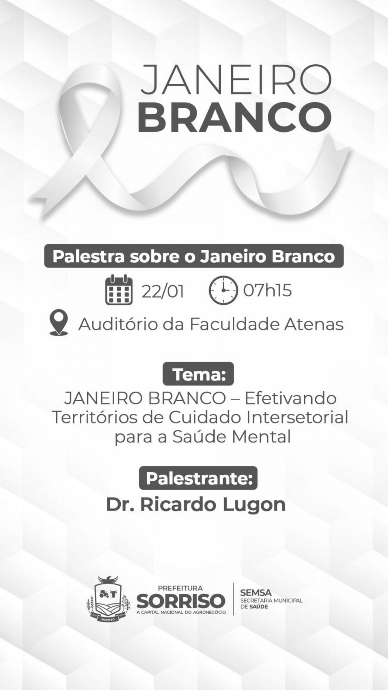 Palestra do Janeiro Branco debate cuidado intersetorial em saúde mental