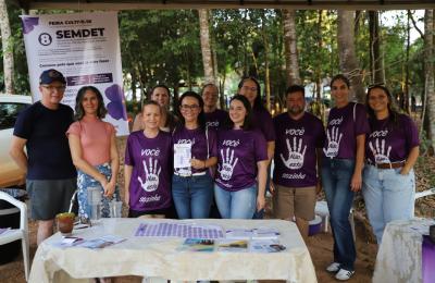 Feira Cultive-se reúne famílias e amplia informação sobre a Rede de Proteção à Mulher