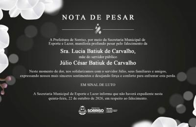 Prefeitura lamenta morte de mãe de servidor