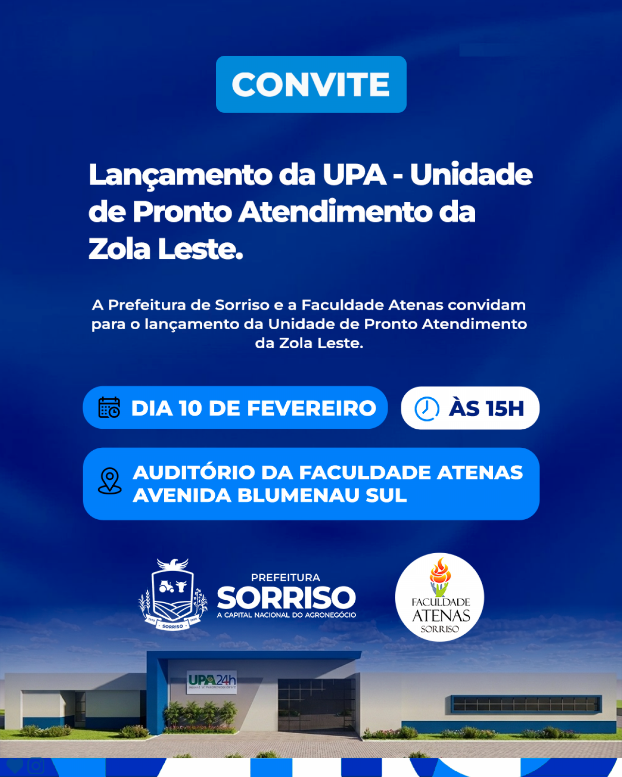 Prefeitura e Faculdade Atenas apresentam projeto para UPA da Zona Leste
