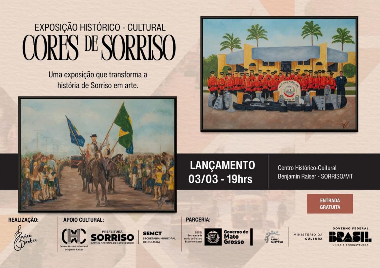 Centro Histórico-Cultural Benjamin Raiser recebe exposição Cores de Sorriso