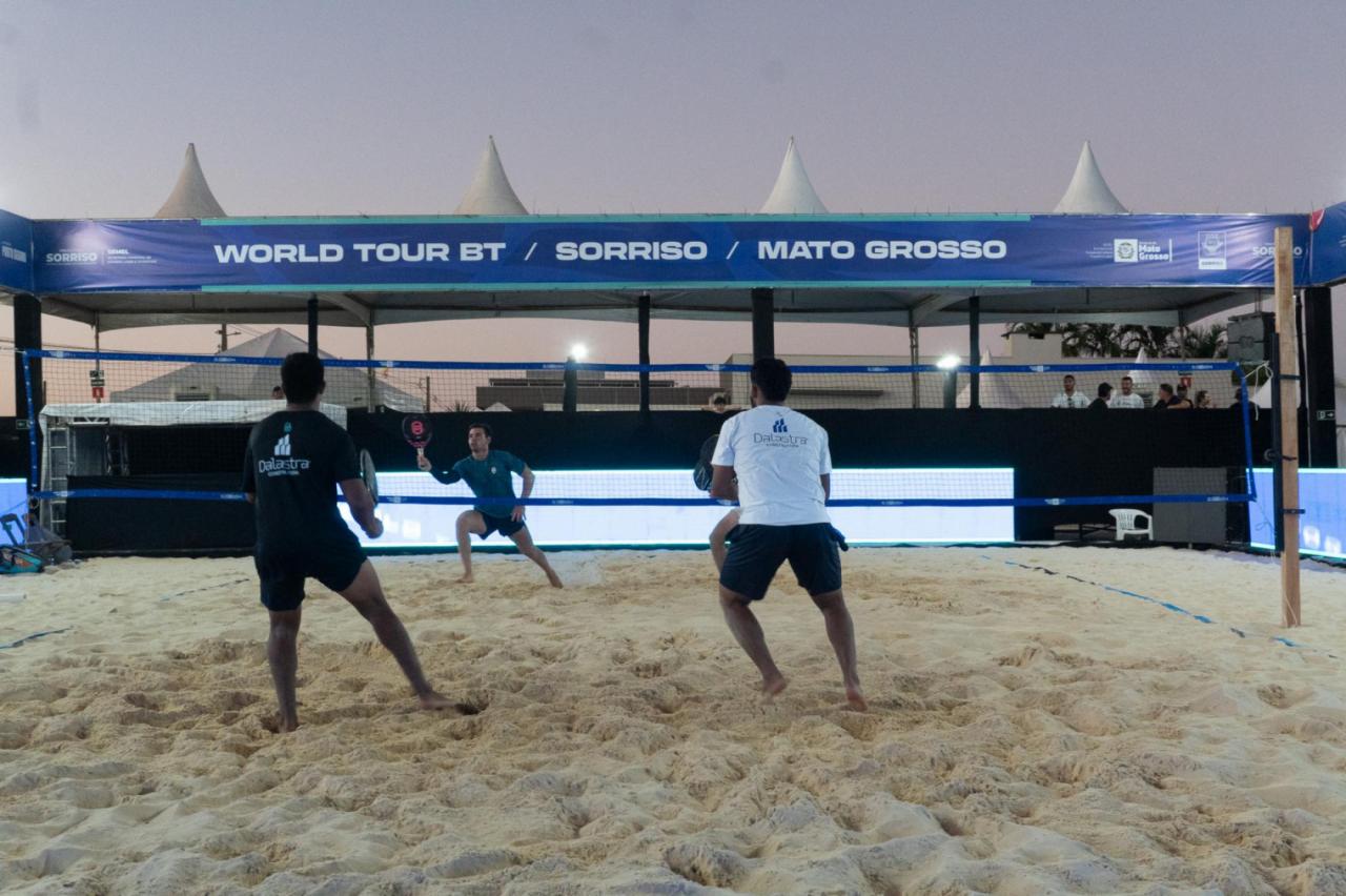 Beach Tennis: Sorriso recebe torneio internacional em categoria maior com atletas de cinco países