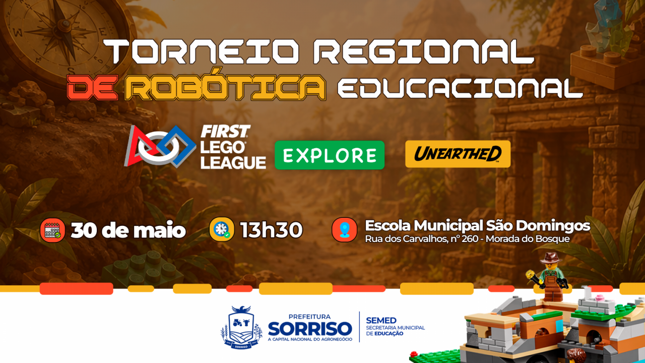 Sorriso será sede de etapa regional da FIRST® LEGO® League Explore