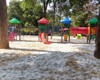 Espaços infantis do Parque Ecológico passam por desinfecção