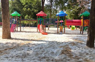 Espaços infantis do Parque Ecológico passam por desinfecção