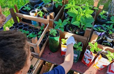 EM Jardim Bela Vista realiza atividades de educação ambiental com turmas do 3º e 5º ano