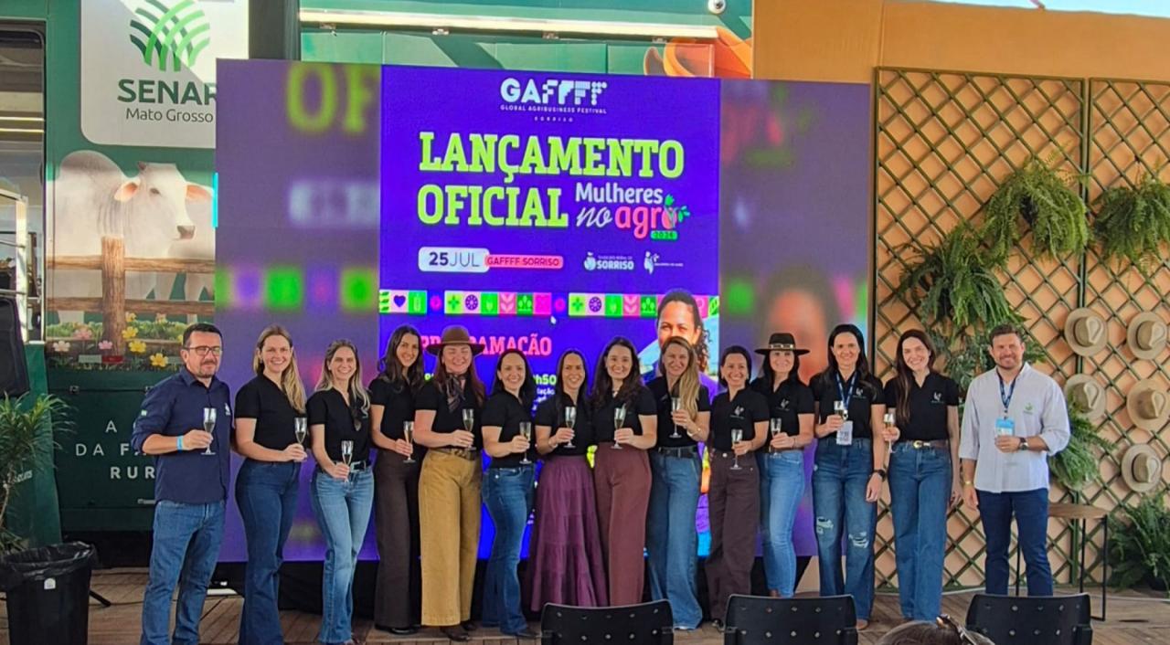 Lançado oficialmente no GAFFFF Sorriso edição 2026 do evento Mulheres No Agro