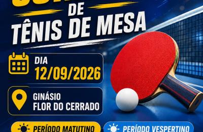 Sorriso recebe 2ª etapa da Copa Sorriso de Tênis de Mesa neste sábado
