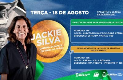 Campeã olímpica Jaqueline Silva participa de palestras em Sorriso