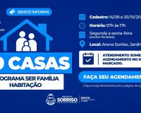 Prefeitura já efetivou 158 cadastros para as 50 casas do Ser Família Habitação