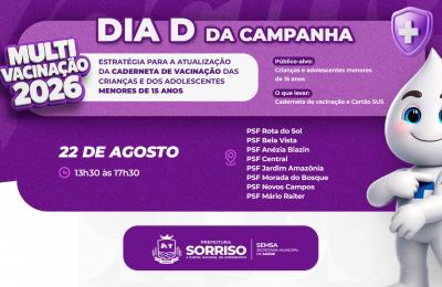 Dia D: oito UBSs estarão abertas no sábado