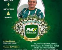 Prefeitura lamenta falecimento de Pedro Lima