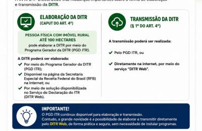 Prazo para declarar ITR termina no dia 30 de setembro