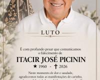 Pioneiro do Município, Itacir Picinin faleceu neste domingo (4 de outubro)