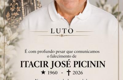Pioneiro do Município, Itacir Picinin faleceu neste domingo (4 de outubro)