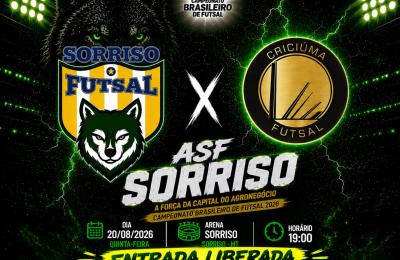 ASF recebe o Criciúma nesta quinta-feira pelo Campeonato Brasileiro de Futsal