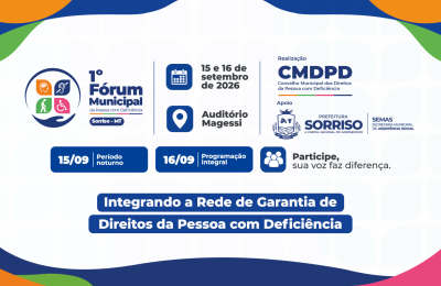 Sorriso promove 1.º Fórum da Pessoa com Deficiência
