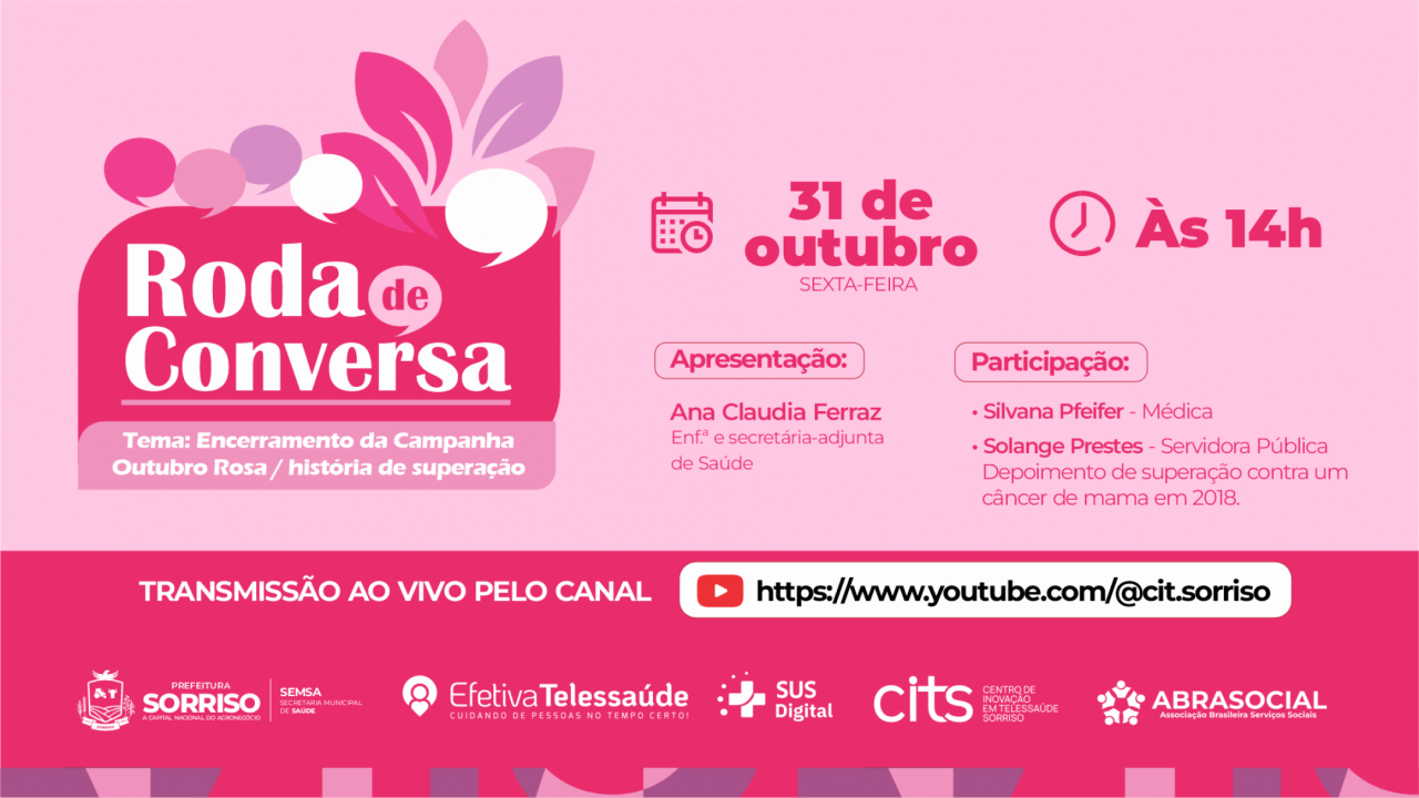 Roda de conversa marca o encerramento da Campanha Outubro Rosa em Sorriso