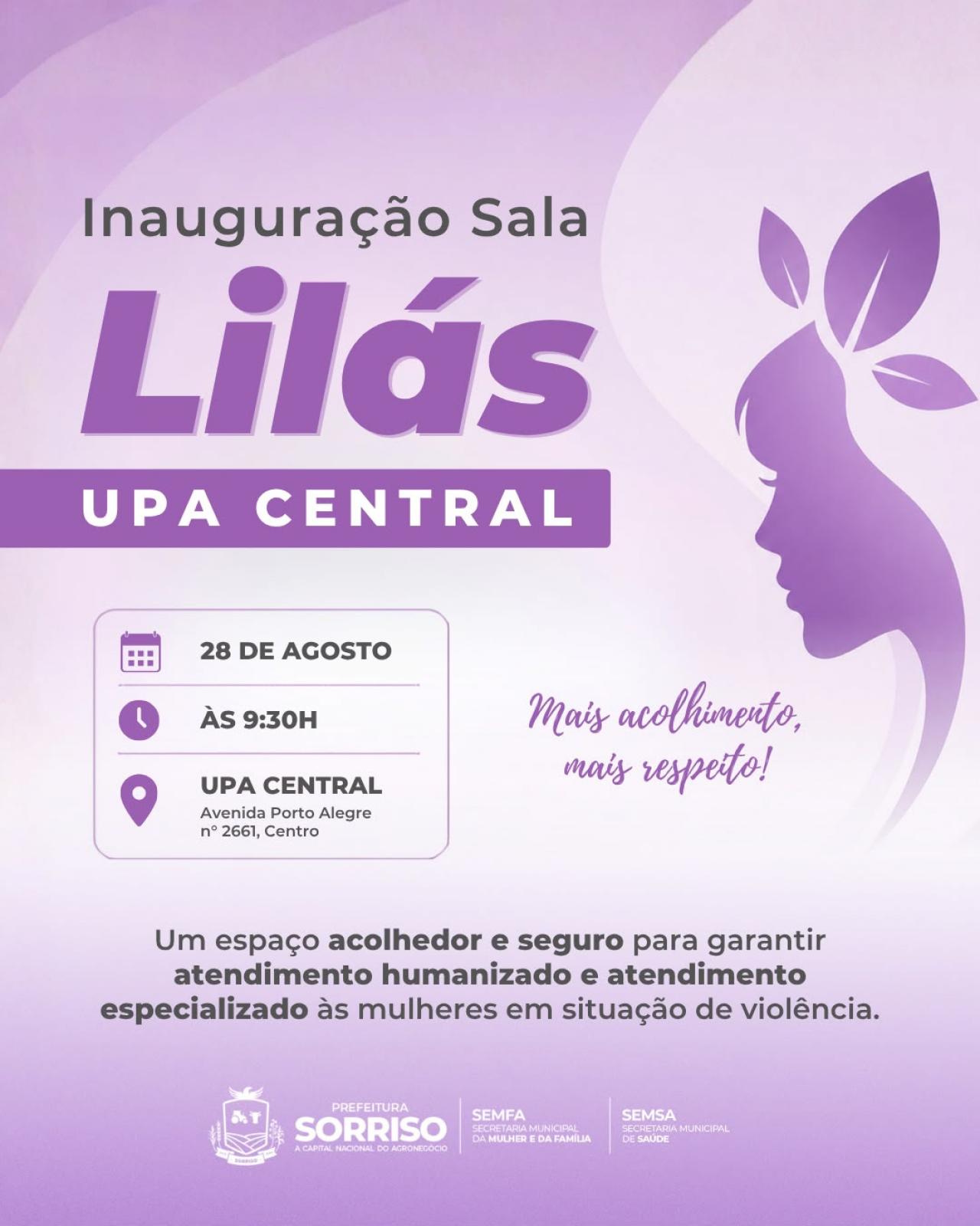 Sorriso amplia rede de proteção às mulheres com terceira Sala Lilás