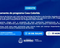 Programa Casa Colorida será lançado nesta quarta-feira e levará melhorias habitacionais gratuitas a famílias de Sorriso