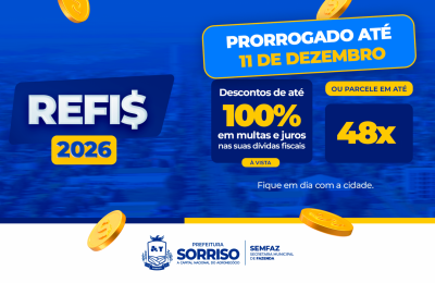 Refis 2026 é prorrogado até 11 de dezembro