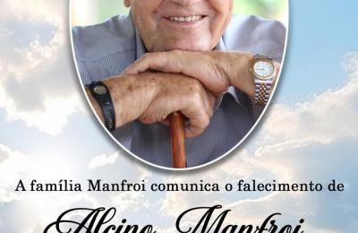 Em virtude do falecimento de Alcino Manfroi, Prefeitura decreta luto  oficial