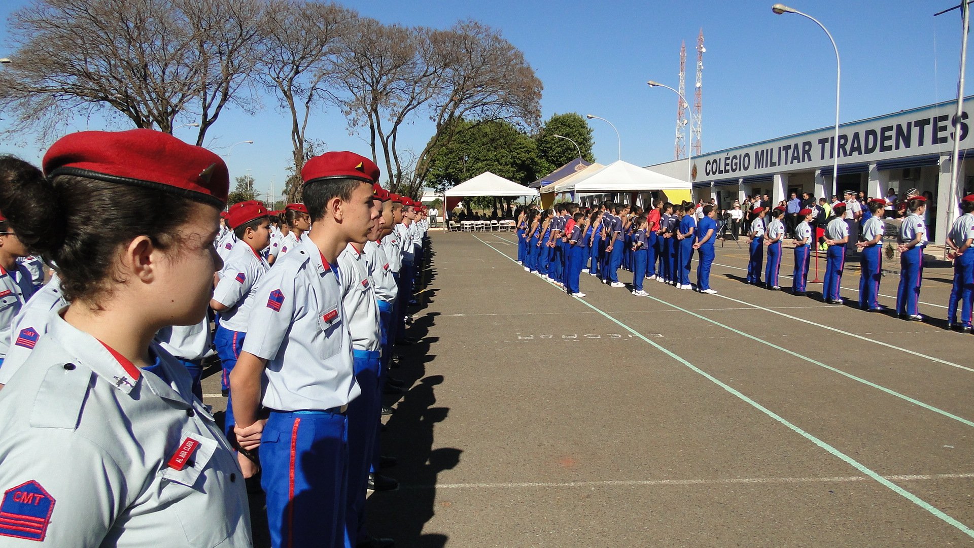 Fachada do Colégio Militar Tiradentes em Brasília