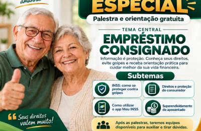 Empréstimo consignado será tema de palestras para idosos