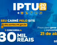 Prefeitura sorteia, no dia 25, cinco prêmios do IPTU 2025