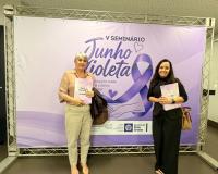 Conselheiras sorrisenses participam de evento em alusão ao Junho Violeta