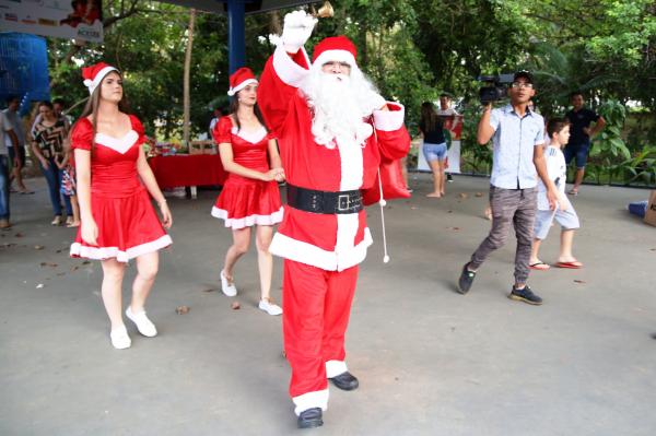 CHEGADA DO PAPAI NOEL NO JARDIM DE BAIXO EM JAÚ E INÍCIO DAS