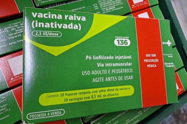 Vacina contra a raiva humana está disponível em dois pontos d...