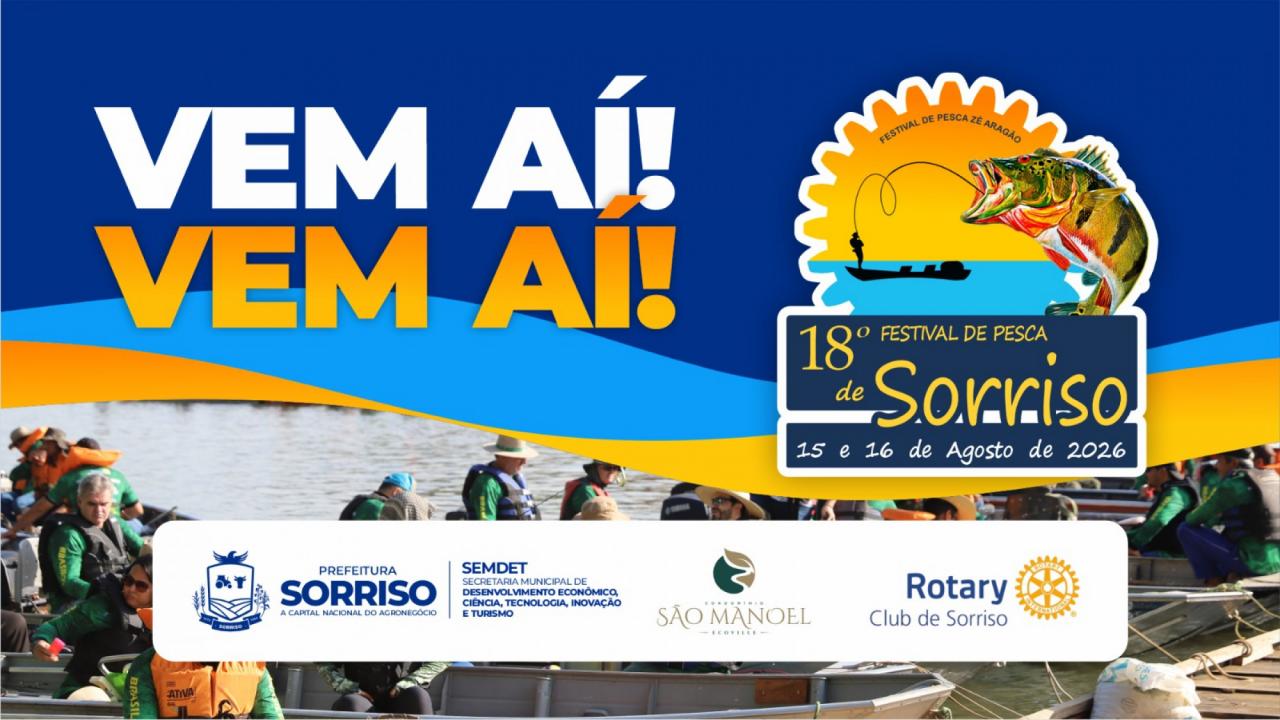 18º Festival de Pesca Zé Aragão de Sorriso terá mais de R$ 500 mil em premiação