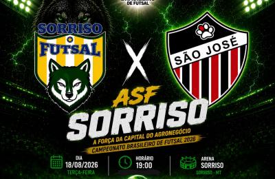ASF recebe o São José nesta terça-feira pelo Campeonato Brasileiro de Futsal