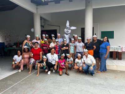 Confraternização de páscoa no CAPSi